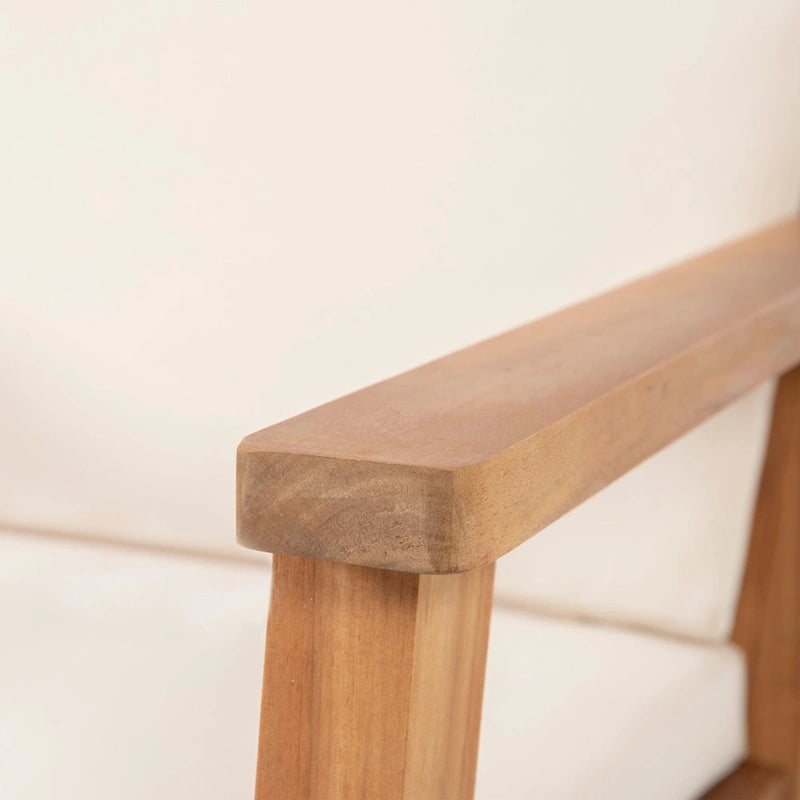 Temecula Outdoor Acacia Wood 4-Seater Chat Set by Christopher Knight Home