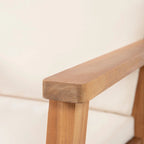 Temecula Outdoor Acacia Wood 4-Seater Chat Set by Christopher Knight Home