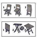 RIMAX Folding Bistro Set- Rectangular