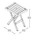 RIMAX Folding Bistro Set- Rectangular