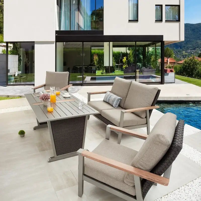 Patio Festival Thermal Transfer 4-Piece Outdoor Dining Set