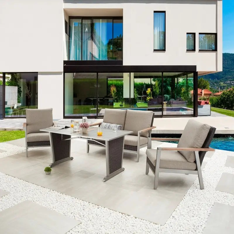 Patio Festival Thermal Transfer 4-Piece Outdoor Dining Set