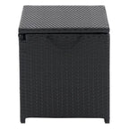 CorLiving Parksville Black Rattan Insulated Cooler Table