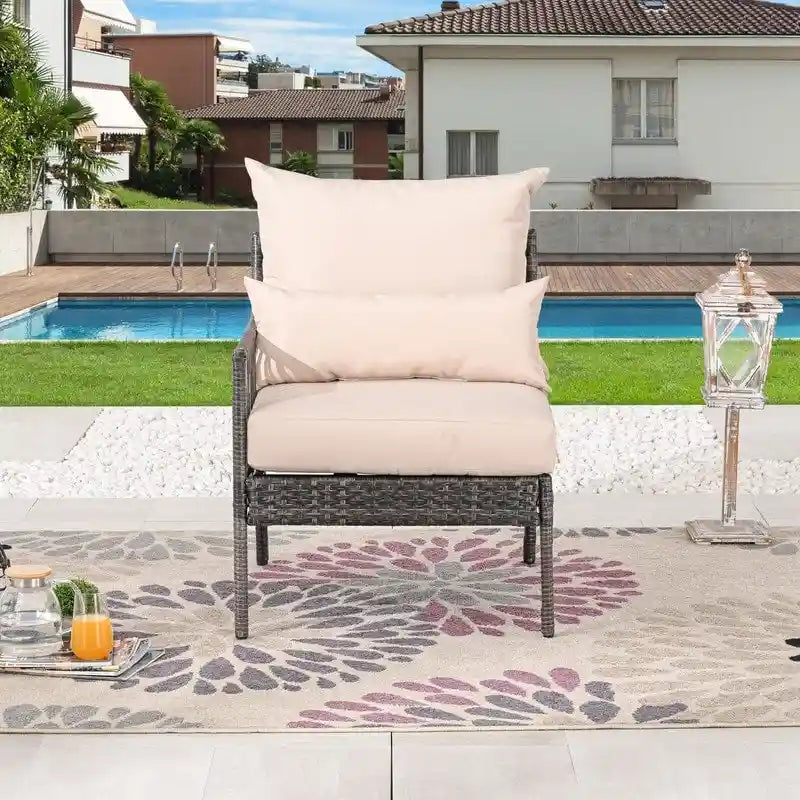 Patio Festival Outdoor Chair with Cushions