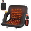 Heated Stadium Seats for Bleachers with Back Support and Wide Cushion, Extra Portable Bleacher Seat Foldable Stadium Chair