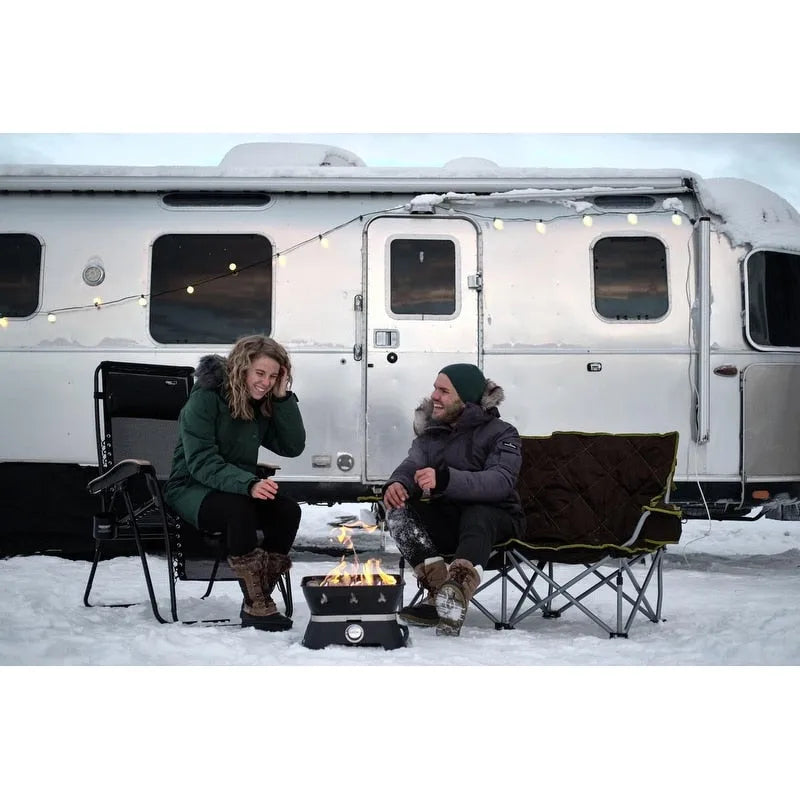 TravelChair Lounge Lizard Black Folding Recliner Chair