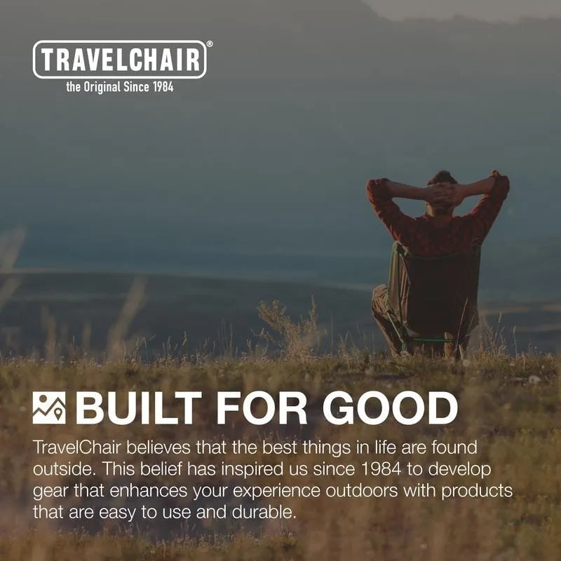 TravelChair Lounge Lizard Black Folding Recliner Chair