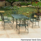 Mandalay 7-Piece Iron Rectangular Dining Set