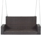 Wicker Hanging Porch Swing