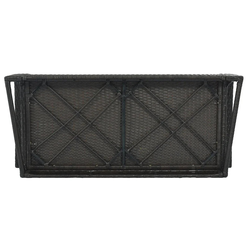 Wicker Hanging Porch Swing