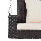 Wicker Hanging Porch Swing