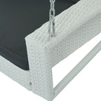 Wicker Hanging Porch Swing