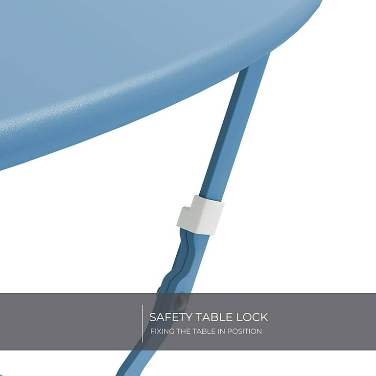 Premium Steel Patio Bistro Set, 3 Piece Patio Set of Foldable Patio Table and Chairs - N/A