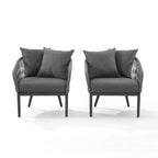 Dover 2Pc Indoor/Outdoor Rope Armchair Set - 23.25    x28.88    x30.25