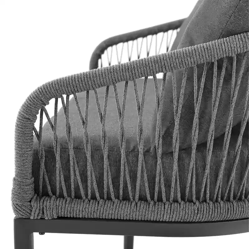 Dover 2Pc Indoor/Outdoor Rope Armchair Set - 23.25    x28.88    x30.25