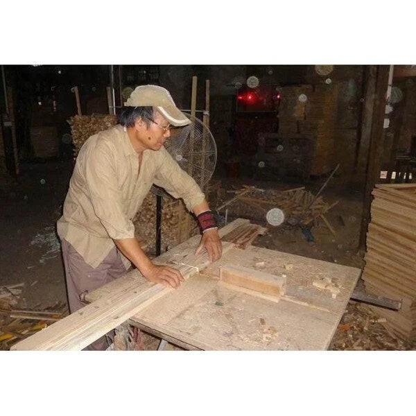 Handmade Green Birds and Flowers Porcelain Barrel Shaped Stool