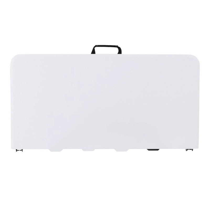 2.79-Foot Square Bi-Fold Plastic Folding Table w/ Carrying Handle