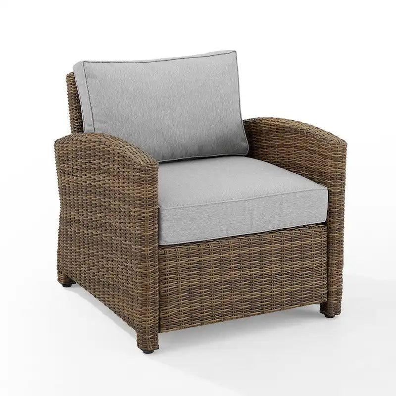 Crosley Bradenton Outdoor Wicker Armchair - 30.5     W x 35     D x 32.5     H