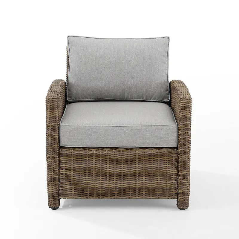 Crosley Bradenton Outdoor Wicker Armchair - 30.5     W x 35     D x 32.5     H