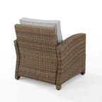 Crosley Bradenton Outdoor Wicker Armchair - 30.5     W x 35     D x 32.5     H