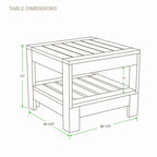 Cambridge Casual Logan 3-piece Teak Outdoor Set with Sunbrella Cushion