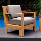 Cambridge Casual Logan 3-piece Teak Outdoor Set with Sunbrella Cushion