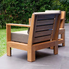 Cambridge Casual Logan 3-piece Teak Outdoor Set with Sunbrella Cushion