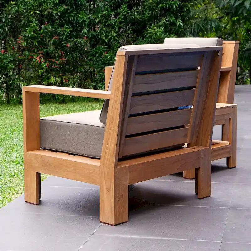 Cambridge Casual Logan 3-piece Teak Outdoor Set with Sunbrella Cushion