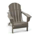 Folding Adirondack Chair,Patio Outdoor Chairs All-Weather Proof HDPE Resin for BBQ Beach