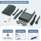 Folding Adirondack Chair,Patio Outdoor Chairs All-Weather Proof HDPE Resin for BBQ Beach