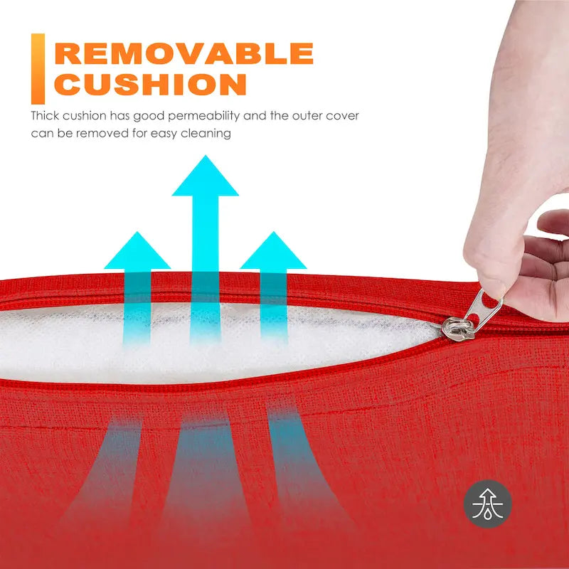 Outdoor 2-Piece Metal Swivel Dining Chairs