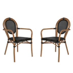 Stacking Bistro Chairs with Metal Frames