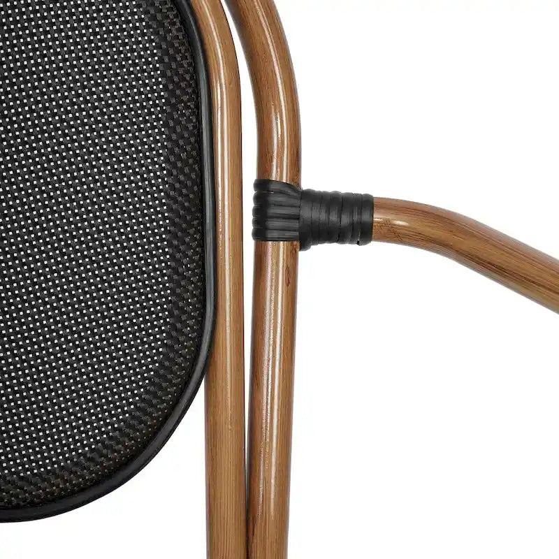 Stacking Bistro Chairs with Metal Frames