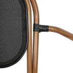 Stacking Bistro Chairs with Metal Frames