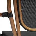 Stacking Bistro Chairs with Metal Frames