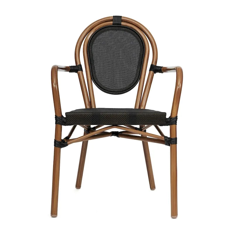 Stacking Bistro Chairs with Metal Frames