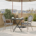 Stacking Bistro Chairs with Metal Frames