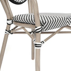 Stacking Bistro Chairs with Metal Frames