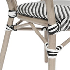 Stacking Bistro Chairs with Metal Frames