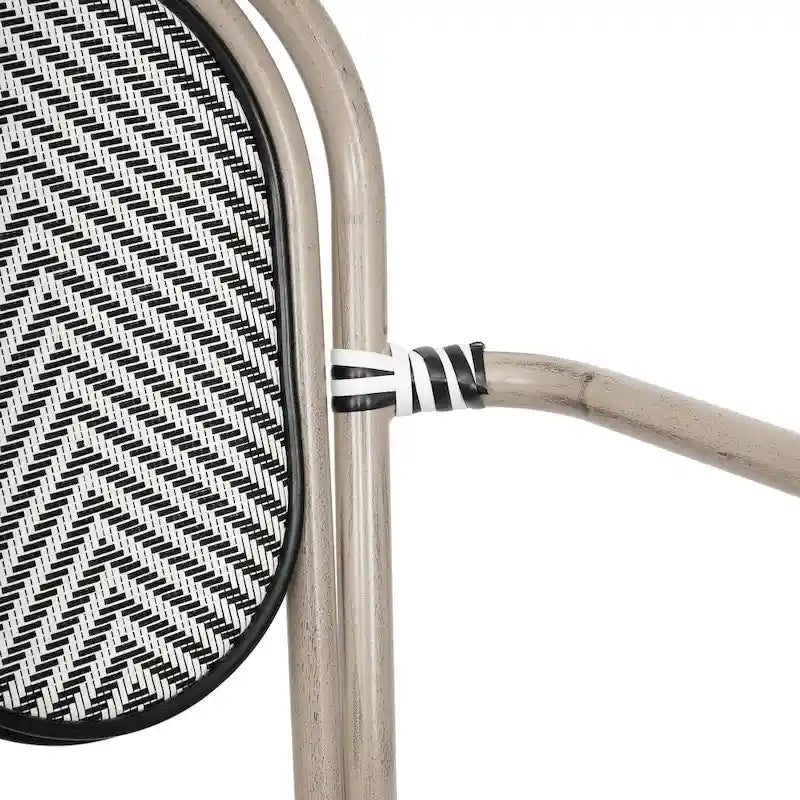 Stacking Bistro Chairs with Metal Frames