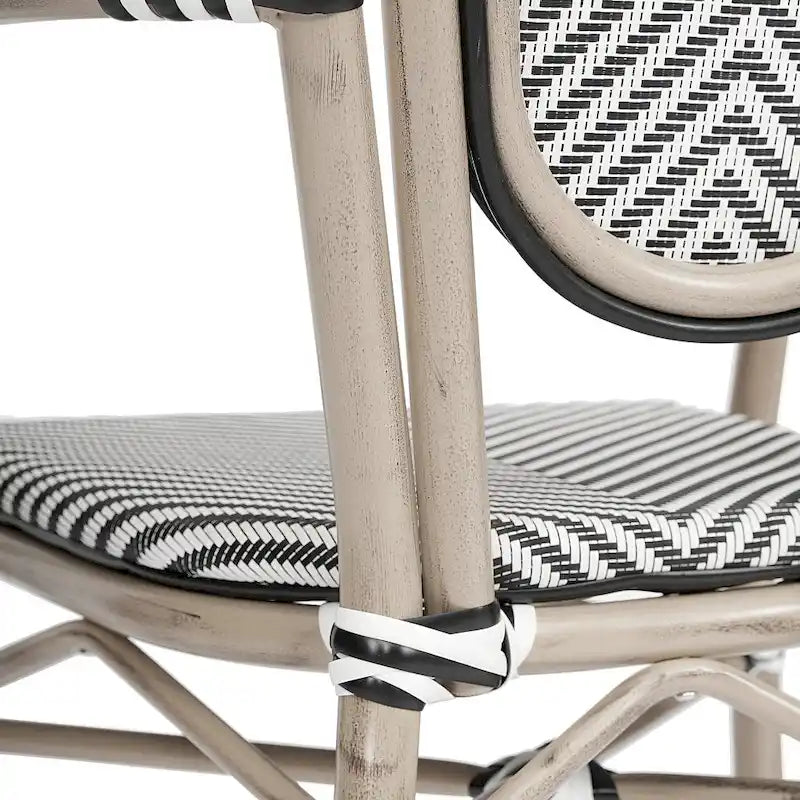 Stacking Bistro Chairs with Metal Frames