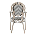 Stacking Bistro Chairs with Metal Frames