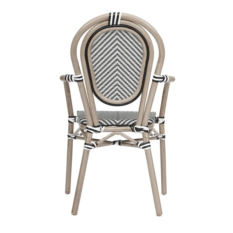 Stacking Bistro Chairs with Metal Frames