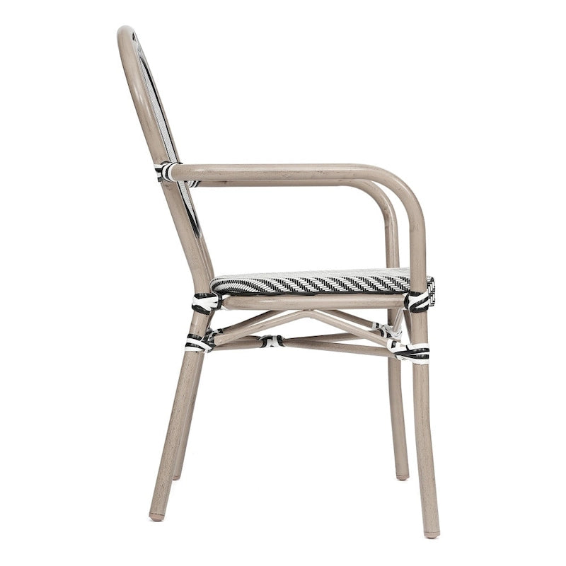 Stacking Bistro Chairs with Metal Frames