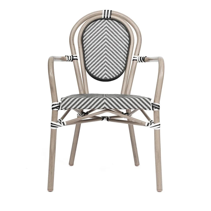 Stacking Bistro Chairs with Metal Frames