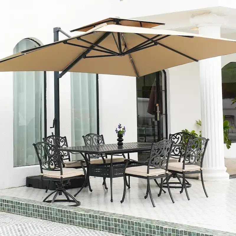 8 - Person Rectangular Outdoor Dining Set with Cushions