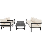 Multi-person Outdoor Steel Sofa Set, Waterproof, Anti-rust and Anti-uv, Suitable for Gardens and Lawns