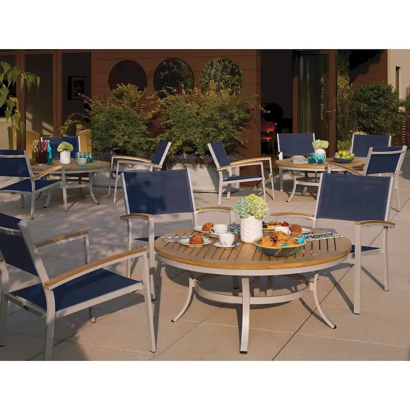 Oxford Garden Travira 5 Piece Cafe Set, Natural Tekwood