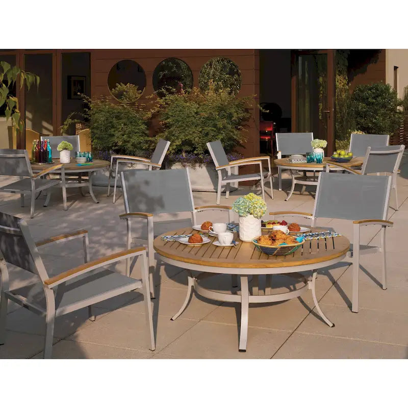 Oxford Garden Travira 5 Piece Cafe Set, Natural Tekwood