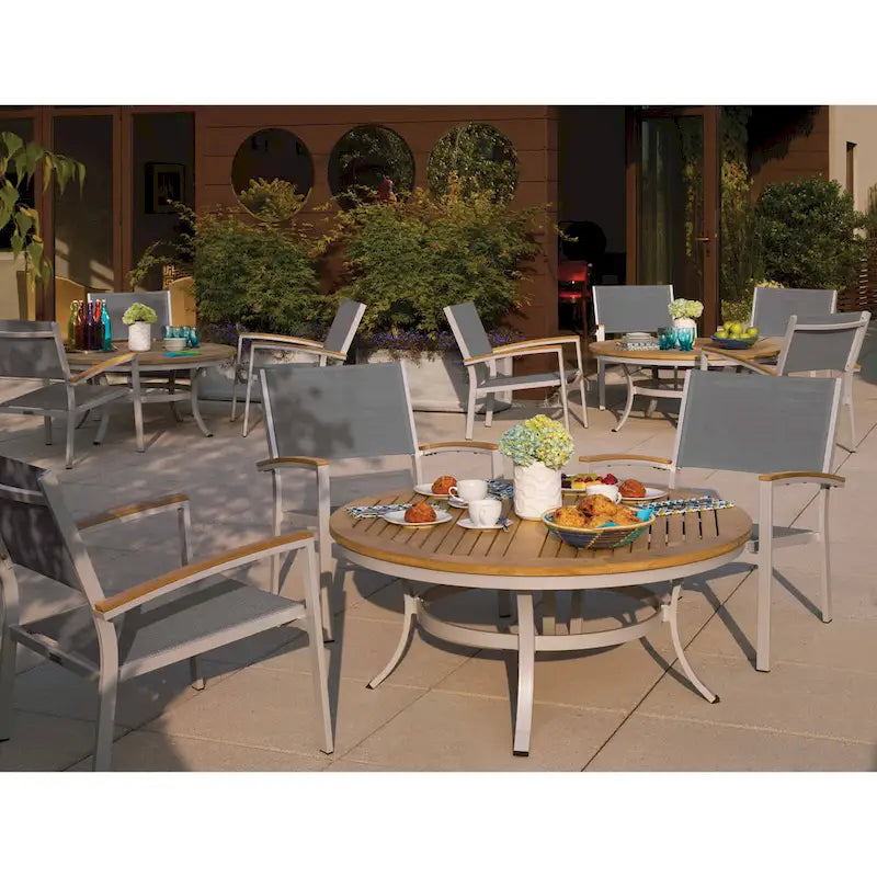 Oxford Garden Travira 5 Piece Cafe Set, Natural Tekwood
